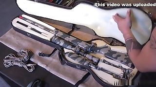 Weapons Trader Bangs Huge-boobed In Restraint Bondage