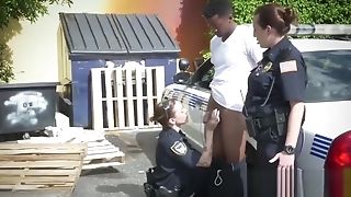 Huge-chested Cops Banged By Black Dude